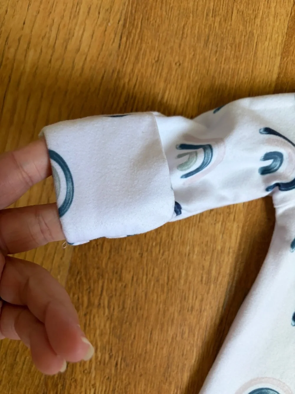 Caden Lane Brooks’ Blue Rainbow Knotted Gown 0-3 Months